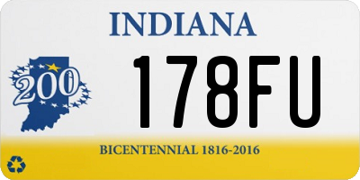 IN license plate 178FU