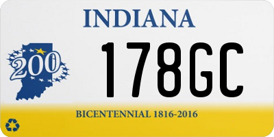 IN license plate 178GC