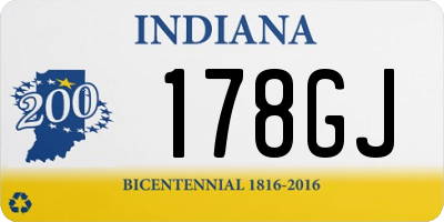 IN license plate 178GJ