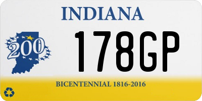 IN license plate 178GP