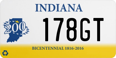 IN license plate 178GT