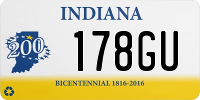 IN license plate 178GU