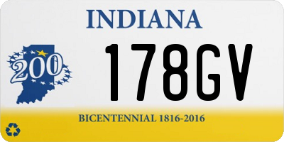 IN license plate 178GV