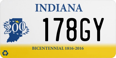 IN license plate 178GY