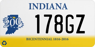 IN license plate 178GZ