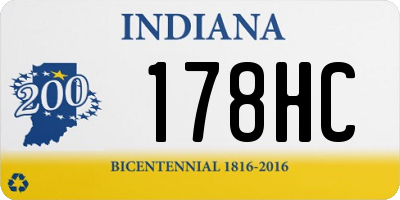 IN license plate 178HC