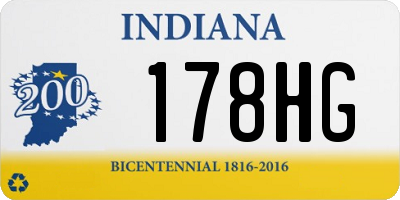 IN license plate 178HG