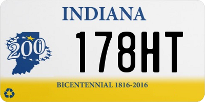 IN license plate 178HT