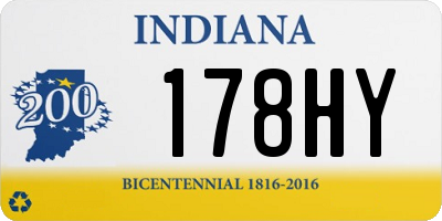 IN license plate 178HY