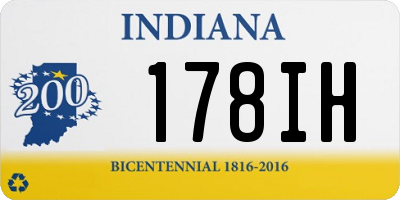 IN license plate 178IH