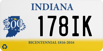 IN license plate 178IK