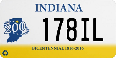IN license plate 178IL