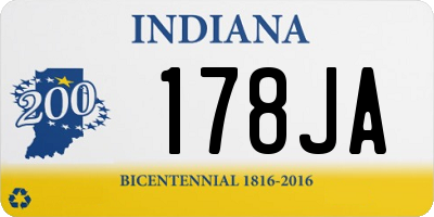 IN license plate 178JA
