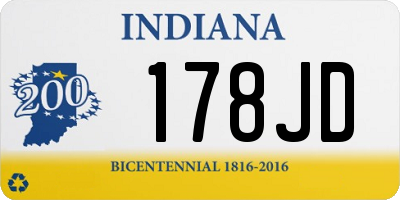 IN license plate 178JD