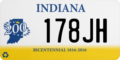 IN license plate 178JH