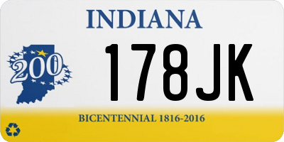 IN license plate 178JK