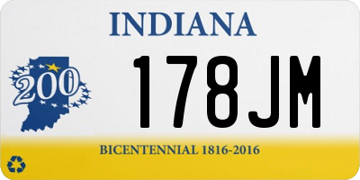 IN license plate 178JM