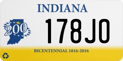 IN license plate 178JO