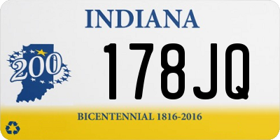 IN license plate 178JQ