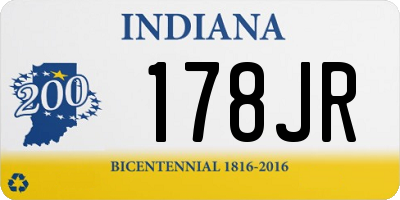 IN license plate 178JR
