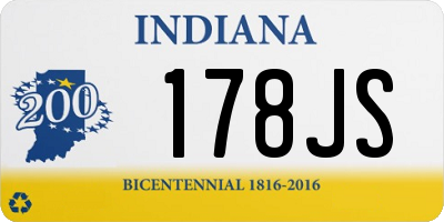 IN license plate 178JS