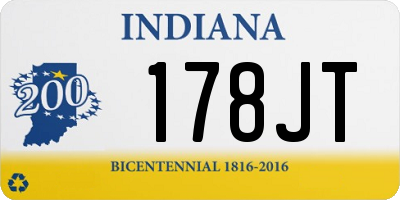 IN license plate 178JT