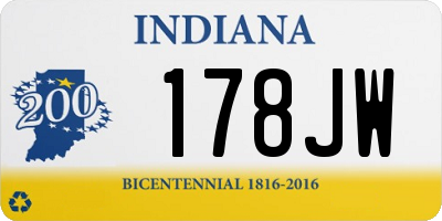 IN license plate 178JW