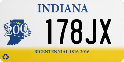 IN license plate 178JX