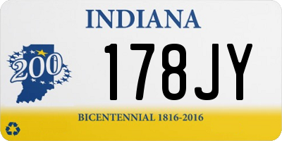 IN license plate 178JY