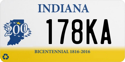 IN license plate 178KA