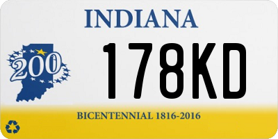IN license plate 178KD