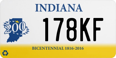 IN license plate 178KF