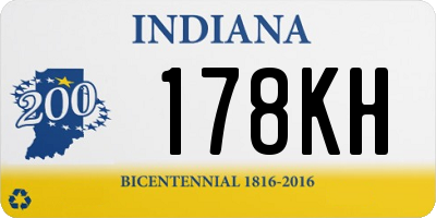 IN license plate 178KH