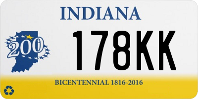 IN license plate 178KK