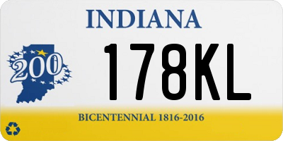 IN license plate 178KL