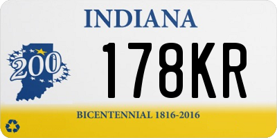 IN license plate 178KR