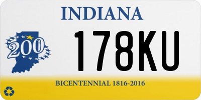 IN license plate 178KU