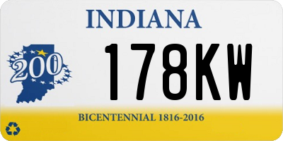 IN license plate 178KW