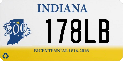 IN license plate 178LB
