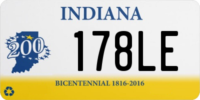 IN license plate 178LE