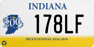 IN license plate 178LF