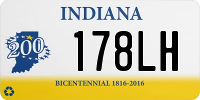 IN license plate 178LH