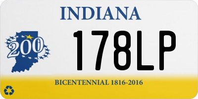 IN license plate 178LP