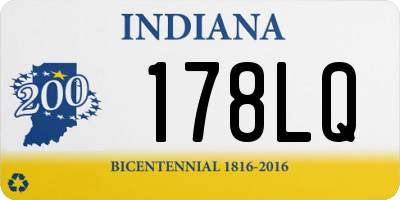 IN license plate 178LQ