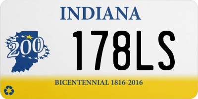 IN license plate 178LS