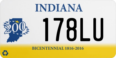 IN license plate 178LU