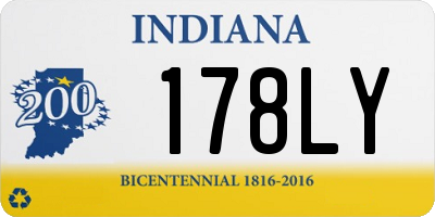 IN license plate 178LY