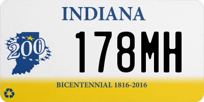 IN license plate 178MH