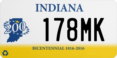 IN license plate 178MK