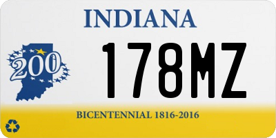 IN license plate 178MZ